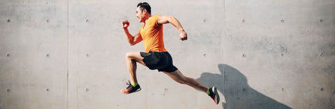 Man jumping - Ways to boost your energy naturally, NADH, CoQ10, Collagen for Cellular Health