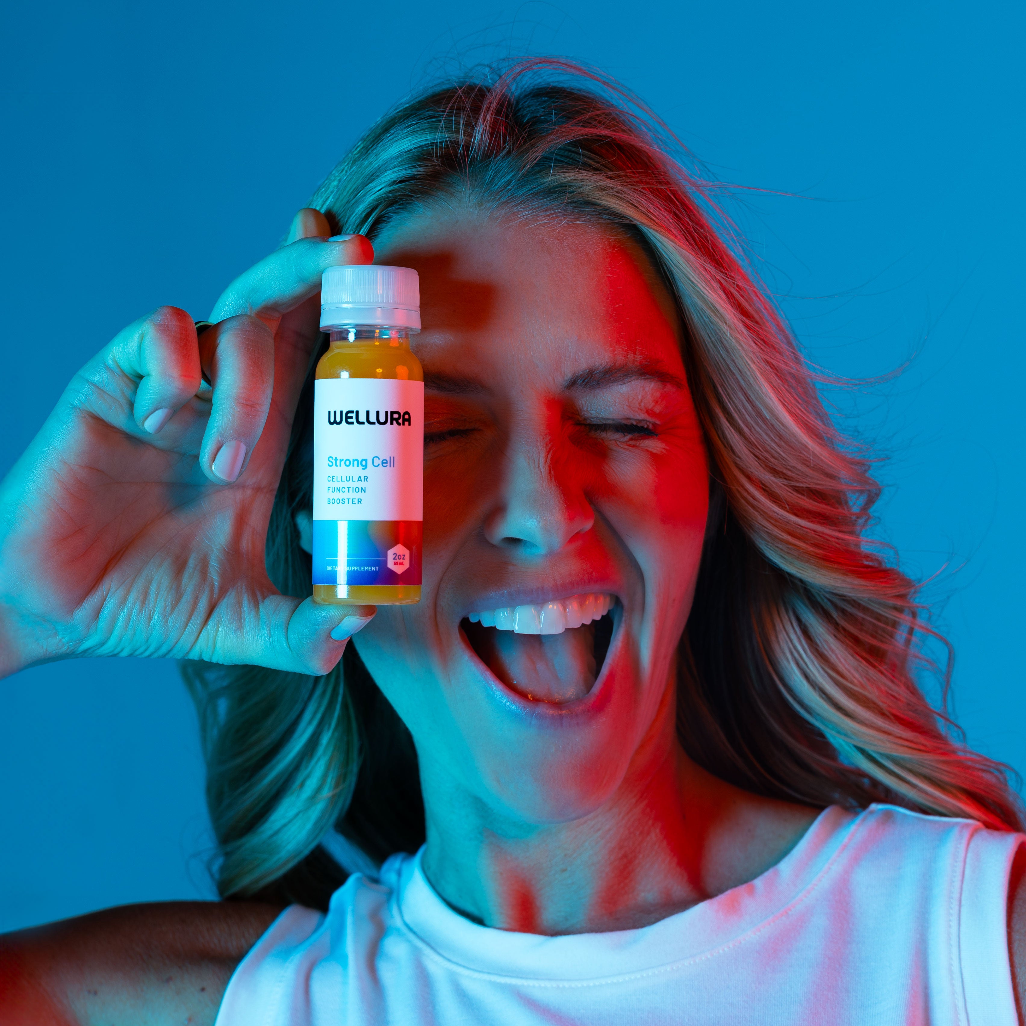 Strong Cell 30 Day Supply Box with Bottle - Strong Cell for Cellular Health, the World's First Liquid NADH, CoQ10, and Collagen Supplement